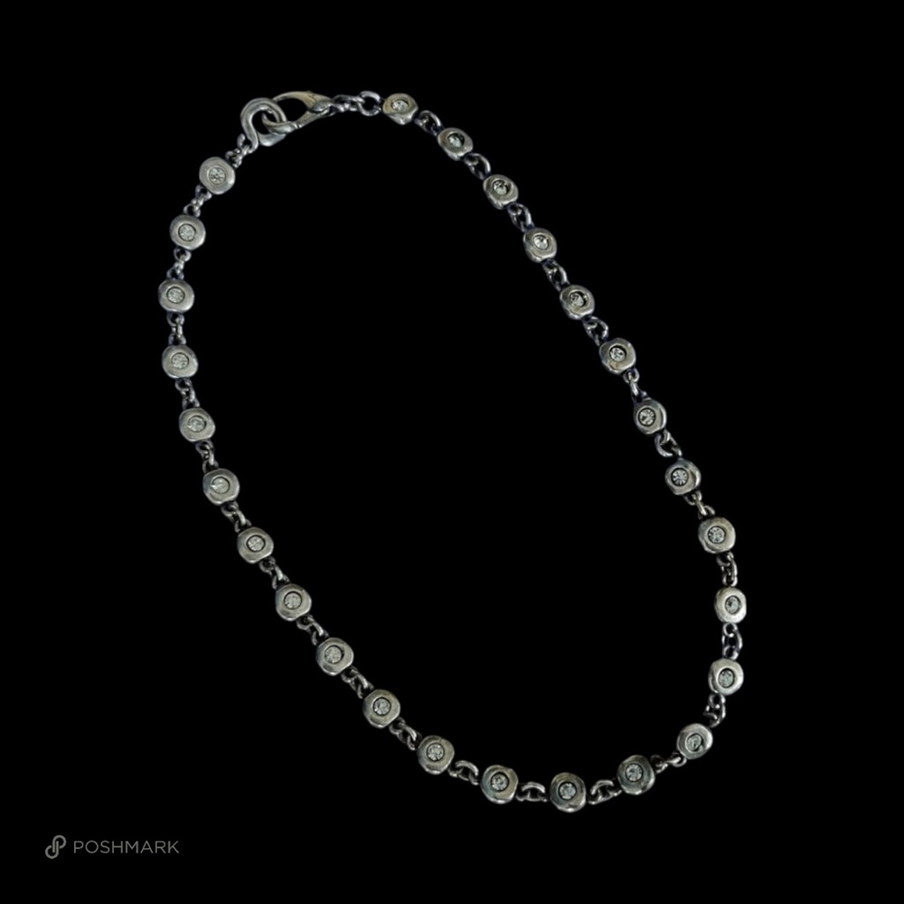 💖 Metal Pointu’s Paris Crystal Link Necklace 💖